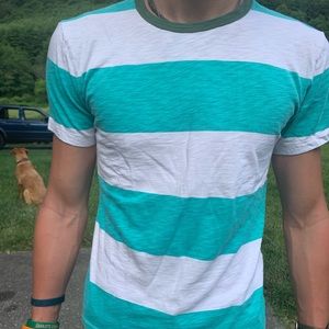 Crew cuts stripe shirt